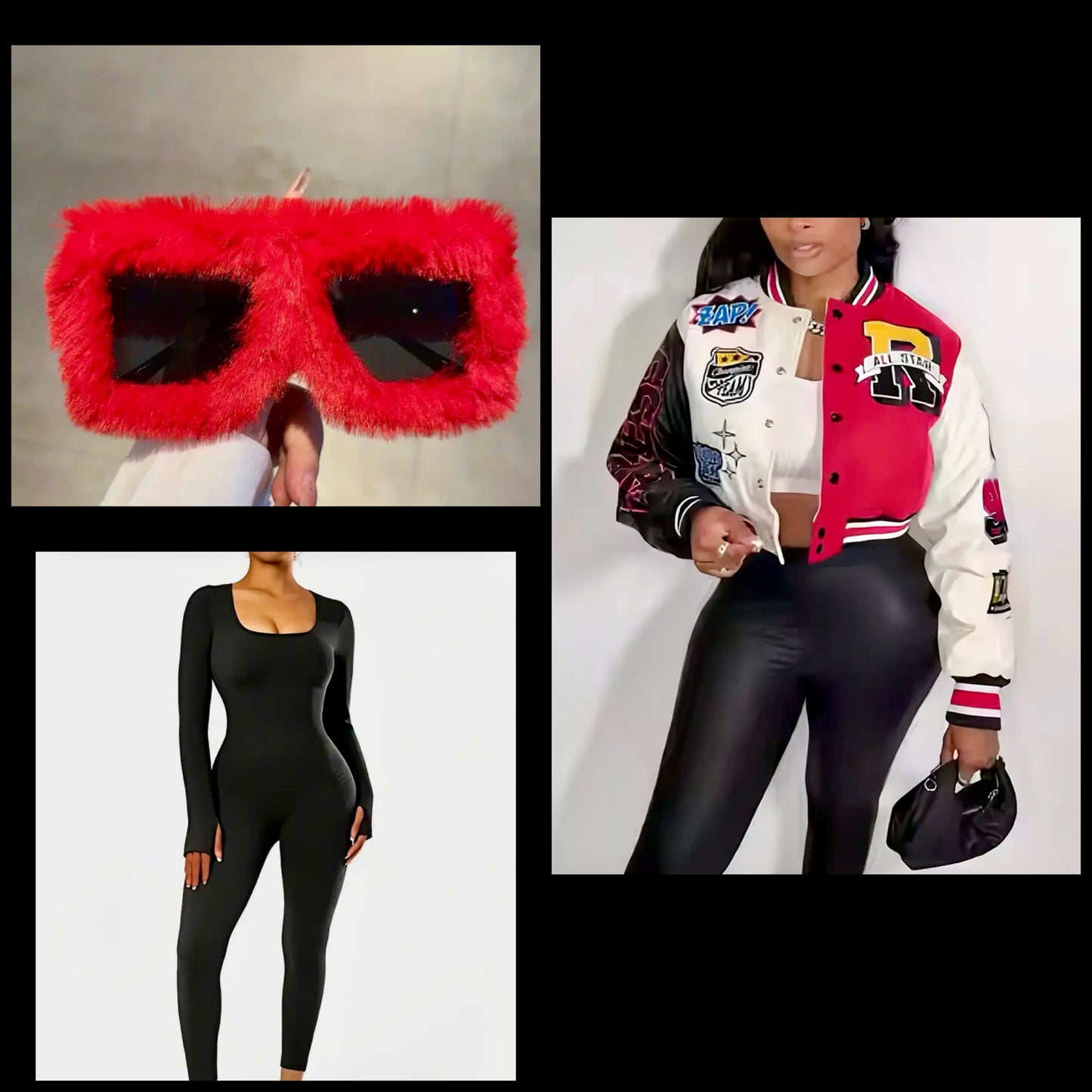 “Heaux” letterman Jacket (red)