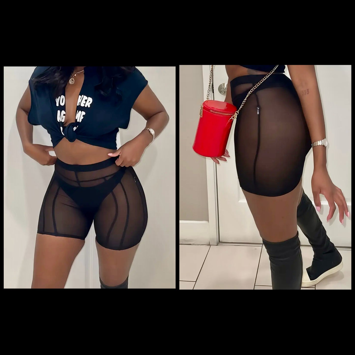 “Those Black shorts” mesh