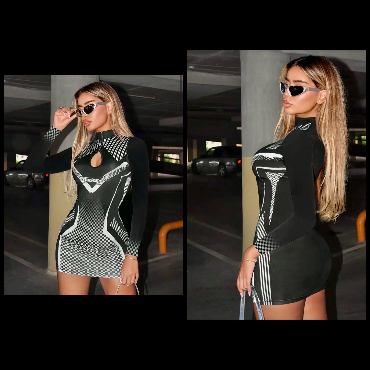 “Beyond Fast” Y2K speedway dress