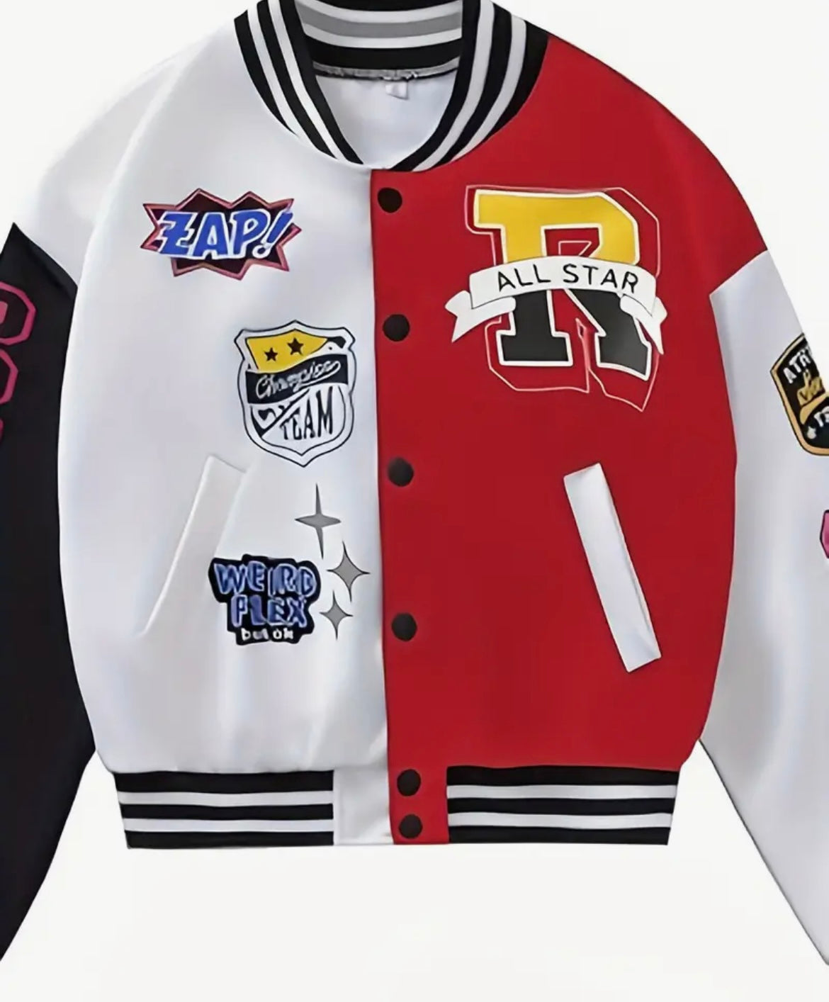 “Heaux” letterman Jacket (red)