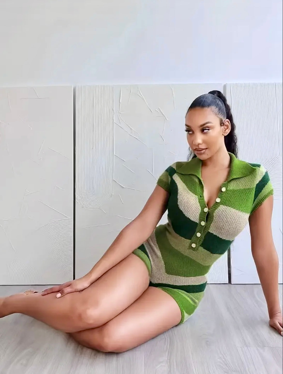 “Shady Green Heaux” romper