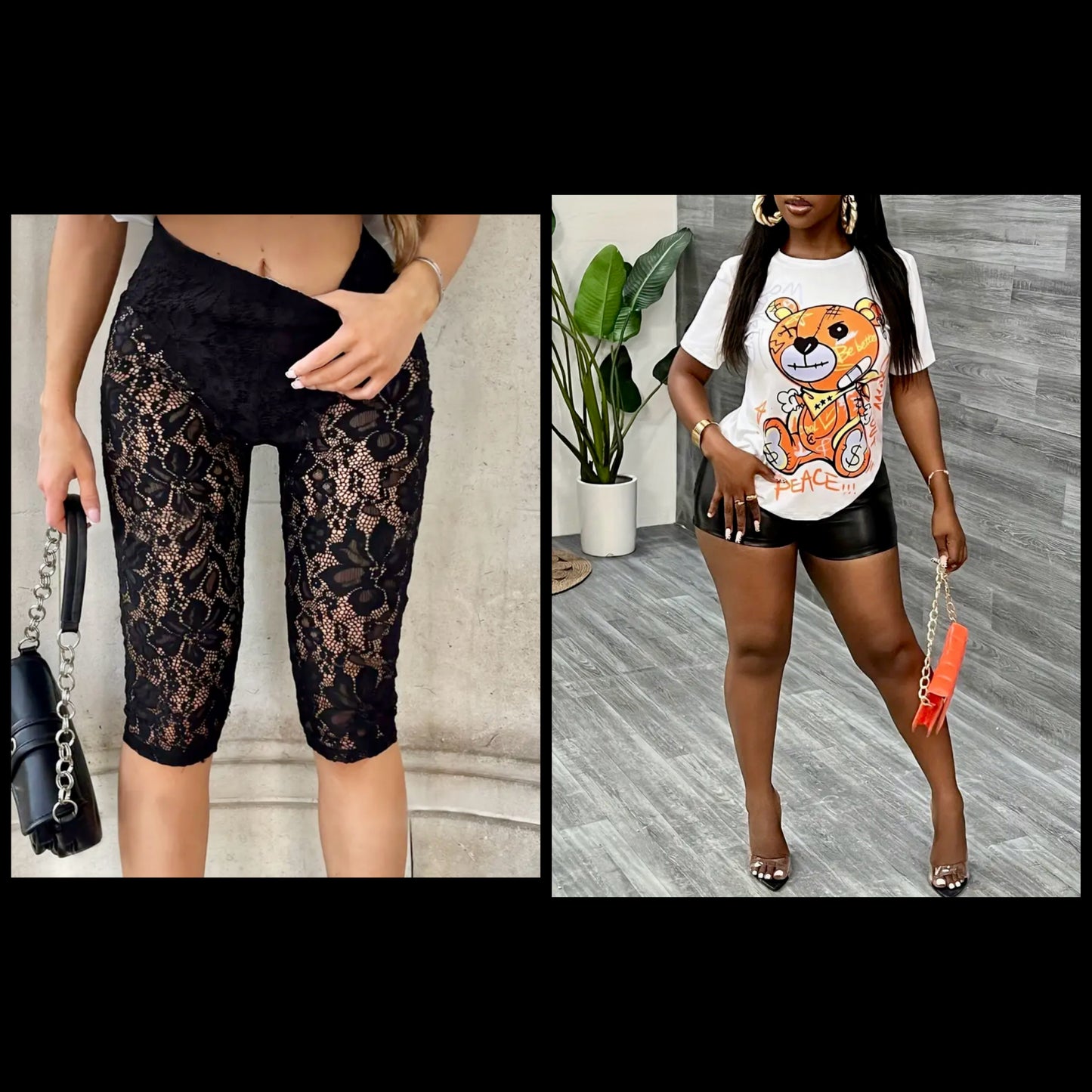 “Sexy Heaux” lace capris (black/stitched in panties)