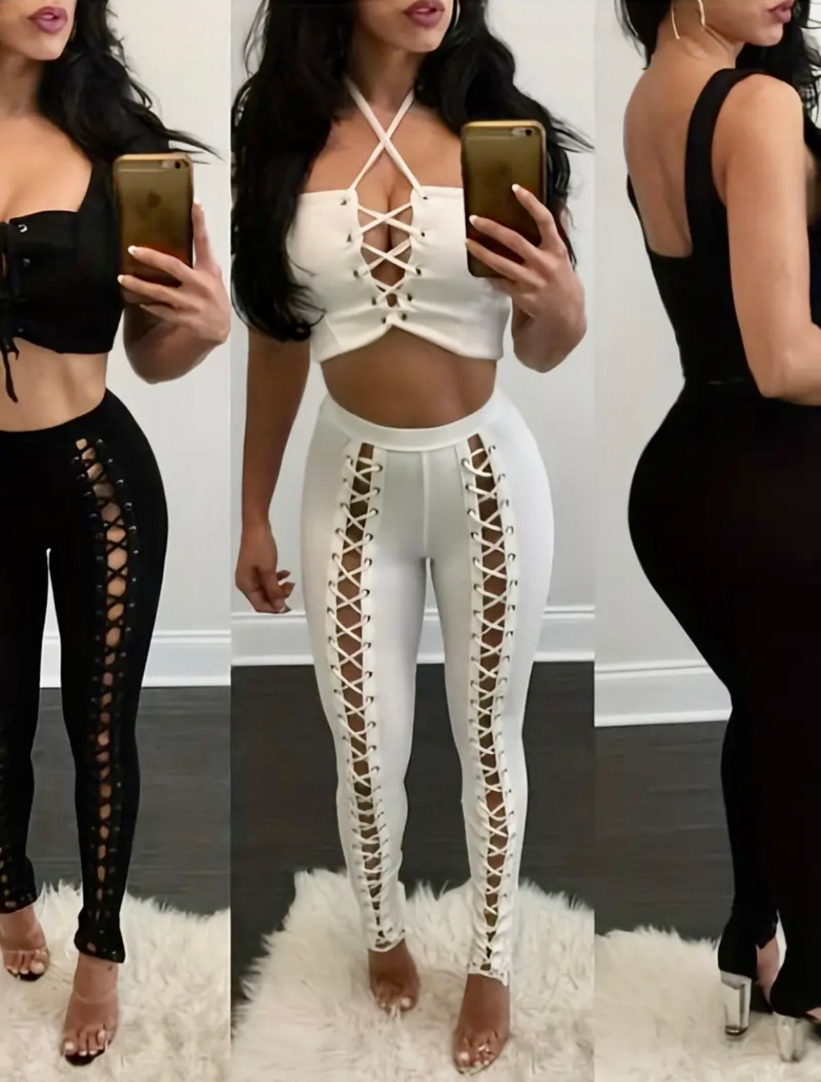 “Main Squeeze” string up pants