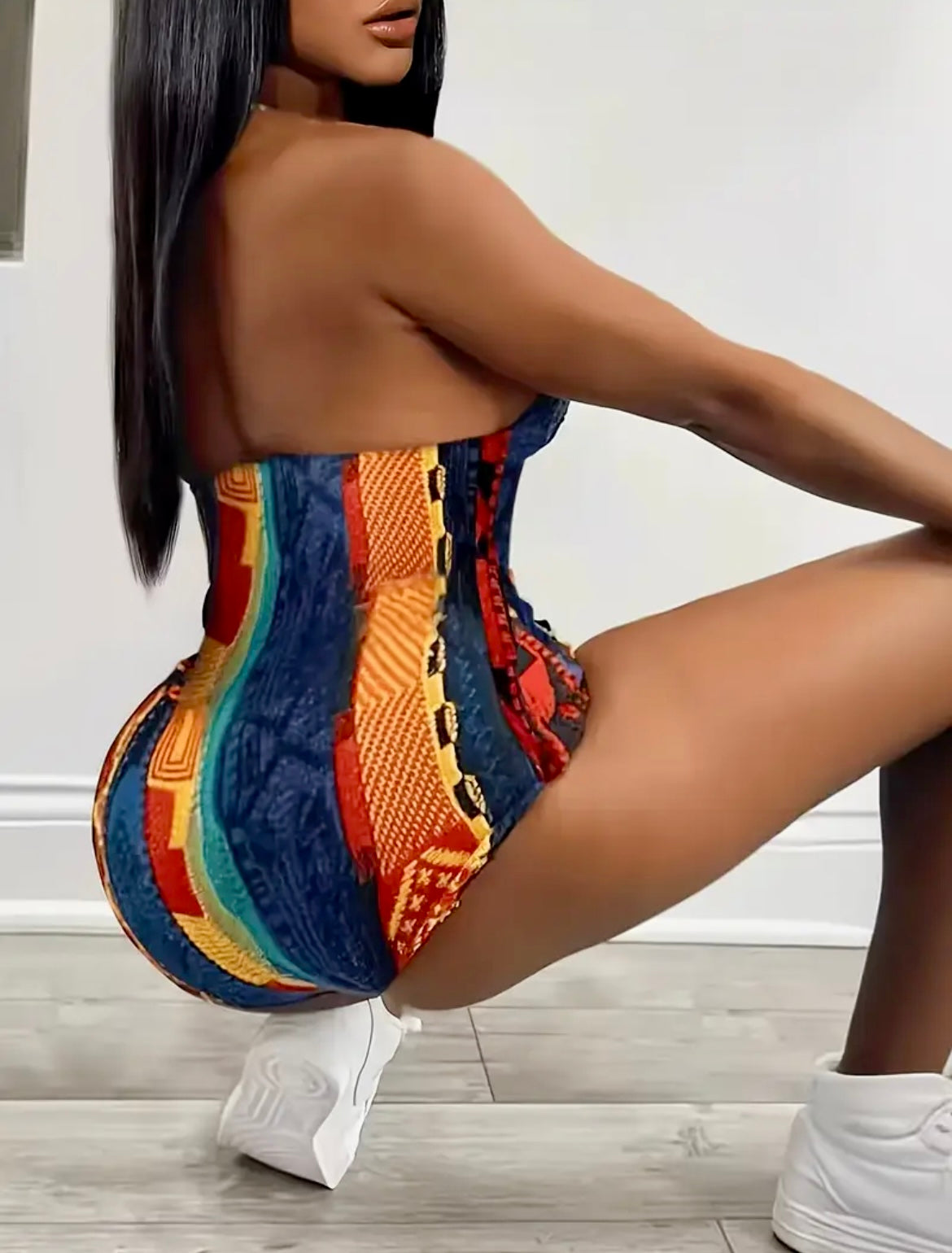 “FreakyNik” romper (halter top)