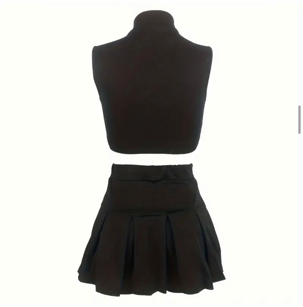 “The Serena” skirt set (black)