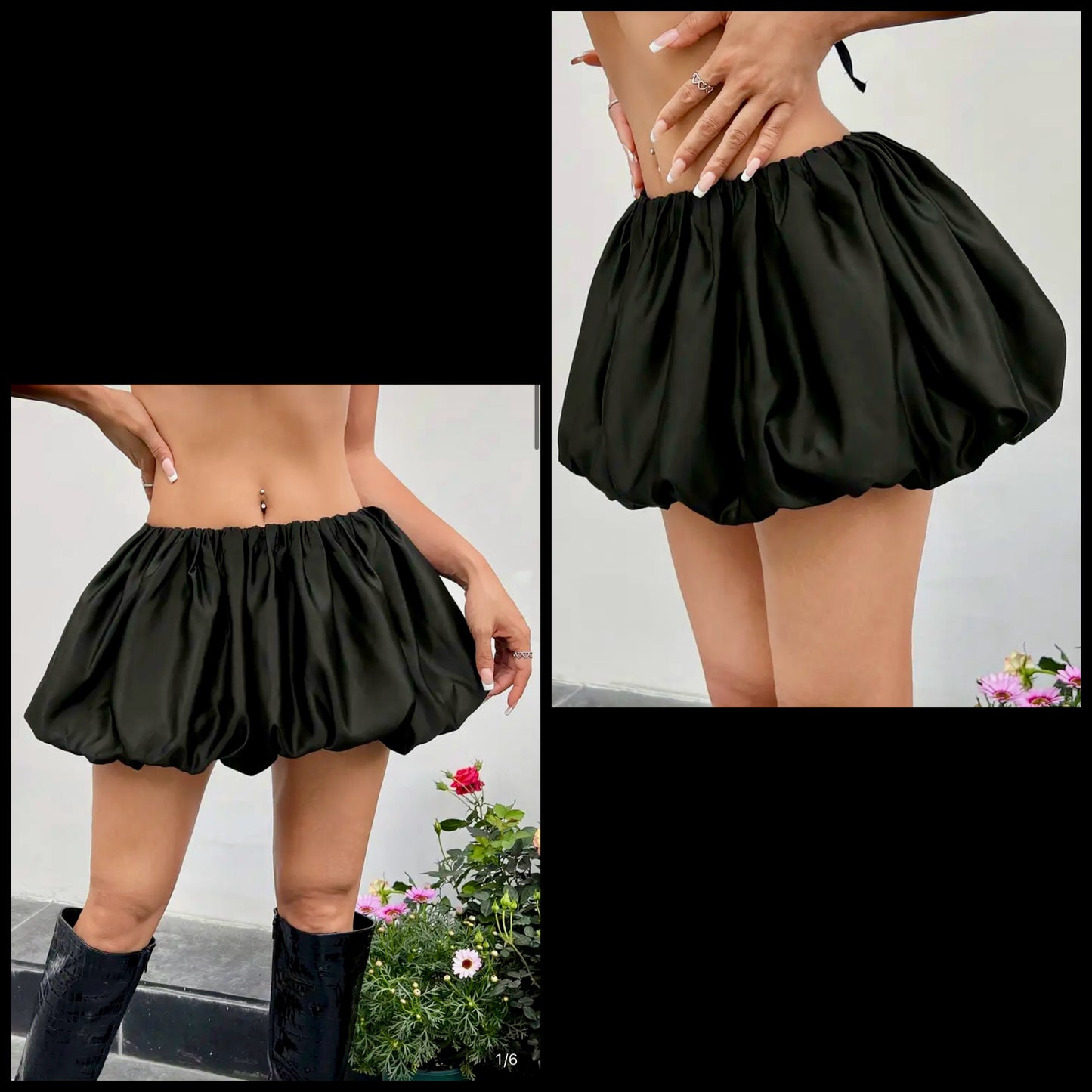 “Gotcha Ruffled” mini skirt