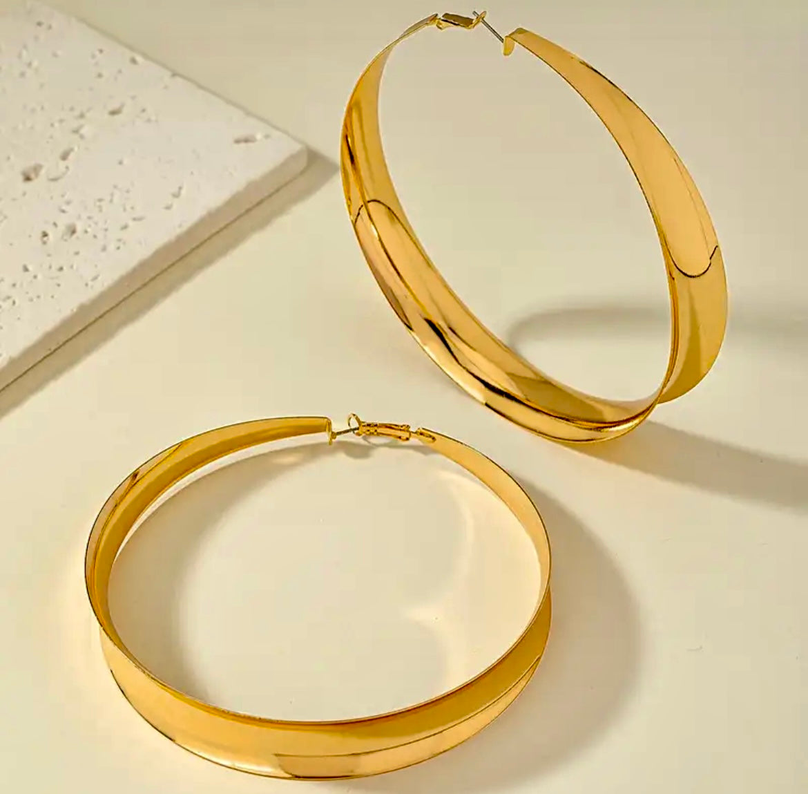 Beyond Gold Large Hoop Earrings