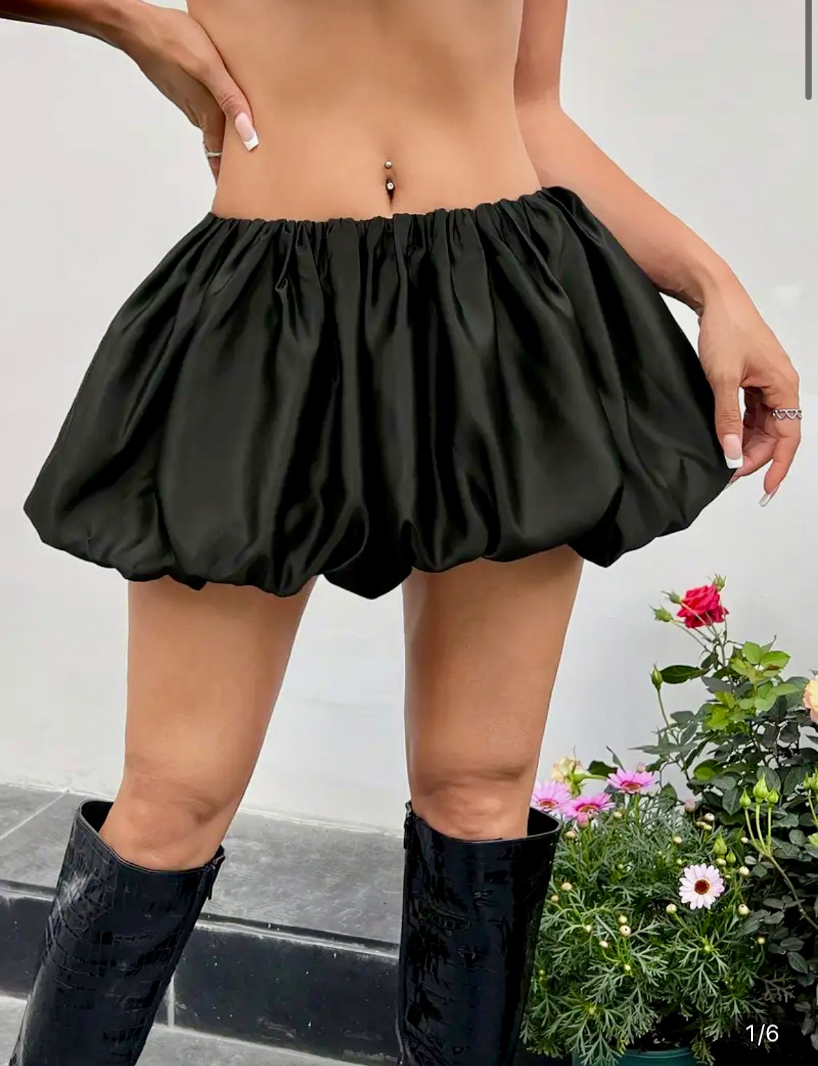 “Gotcha Ruffled” mini skirt