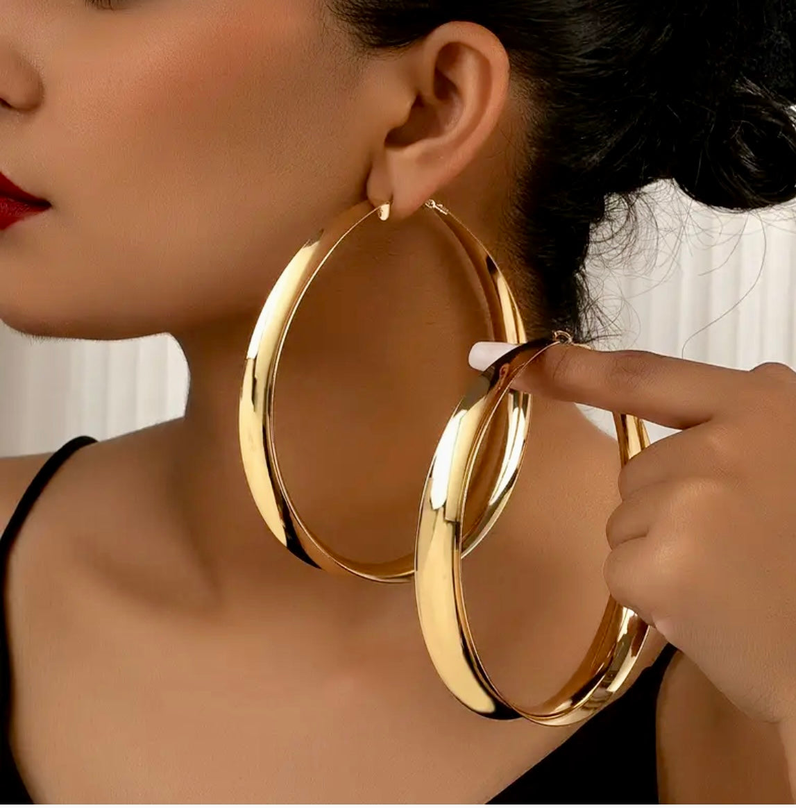 Beyond Gold Large Hoop Earrings