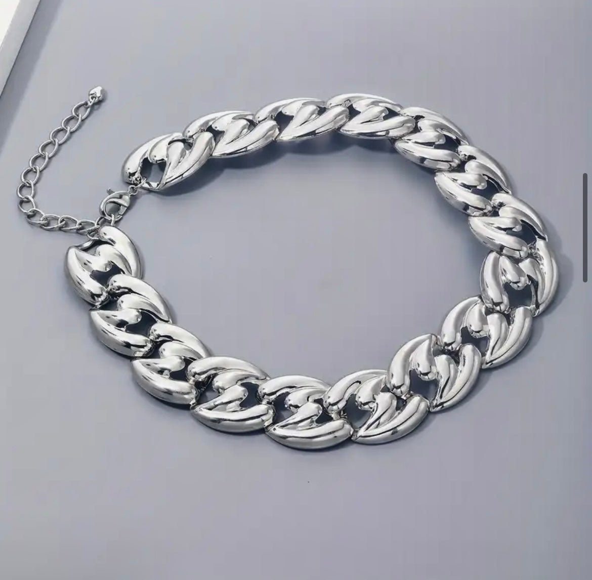 “Chrome Links” necklace