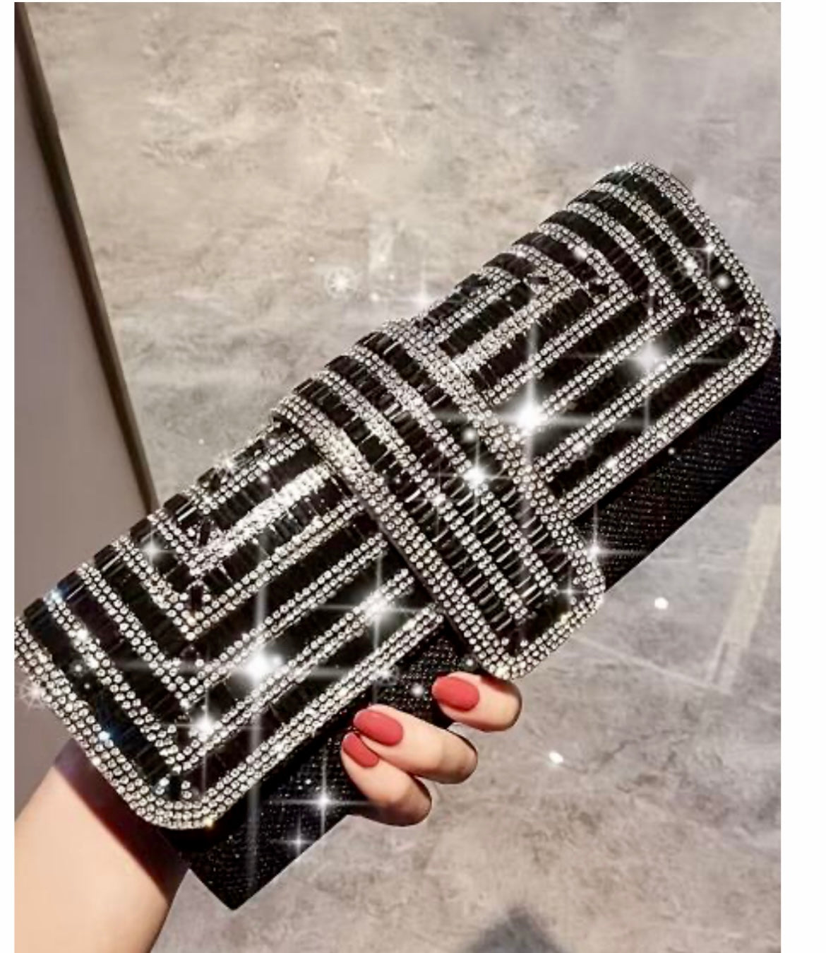 All Shine clutch bag