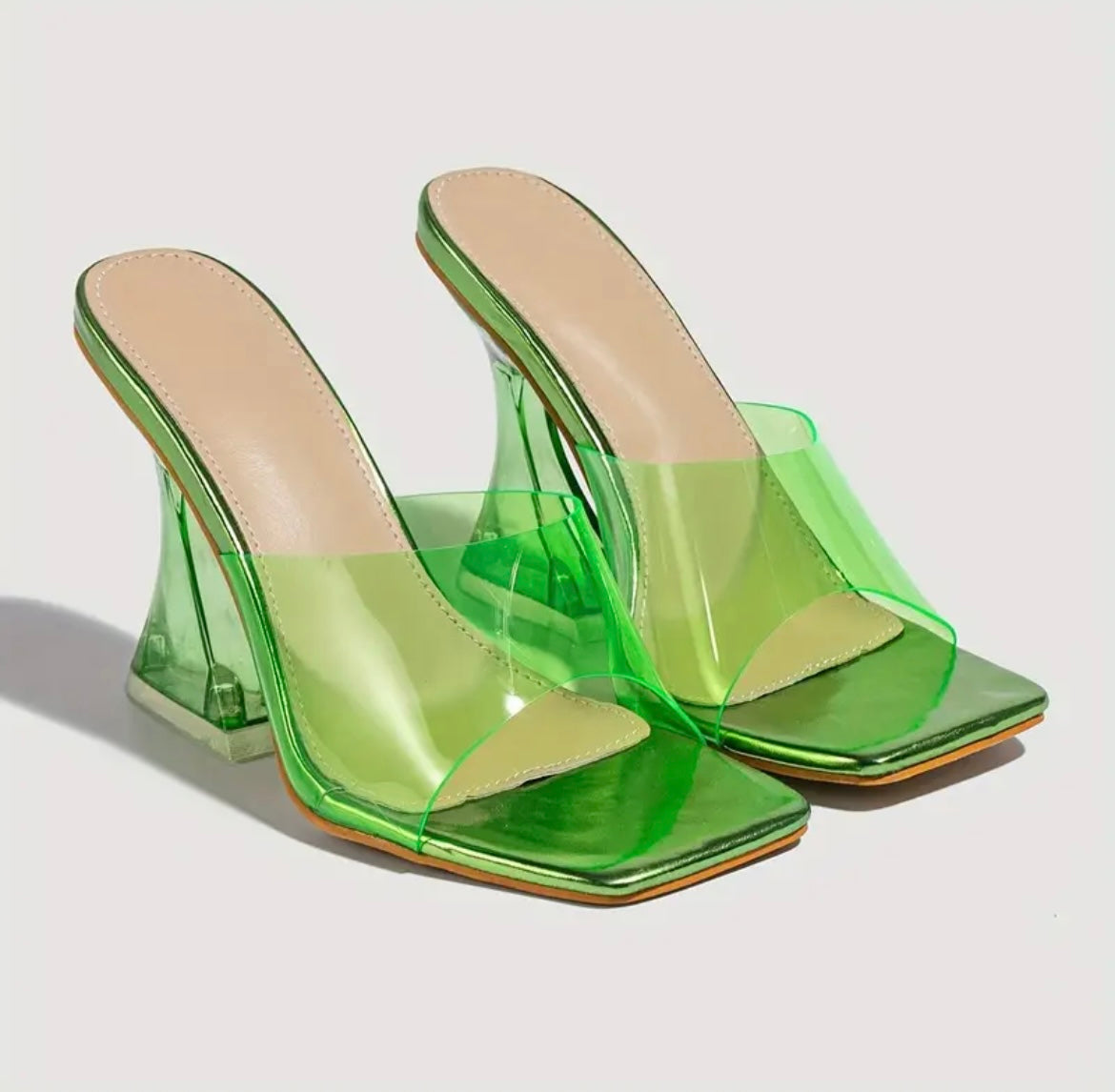 “Slimey Heaux” heels (size 9.5=size 10)