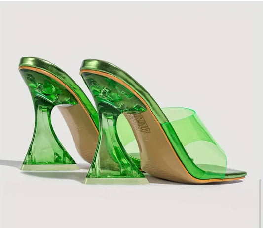 “Slimey Heaux” heels (size 9.5=size 10)