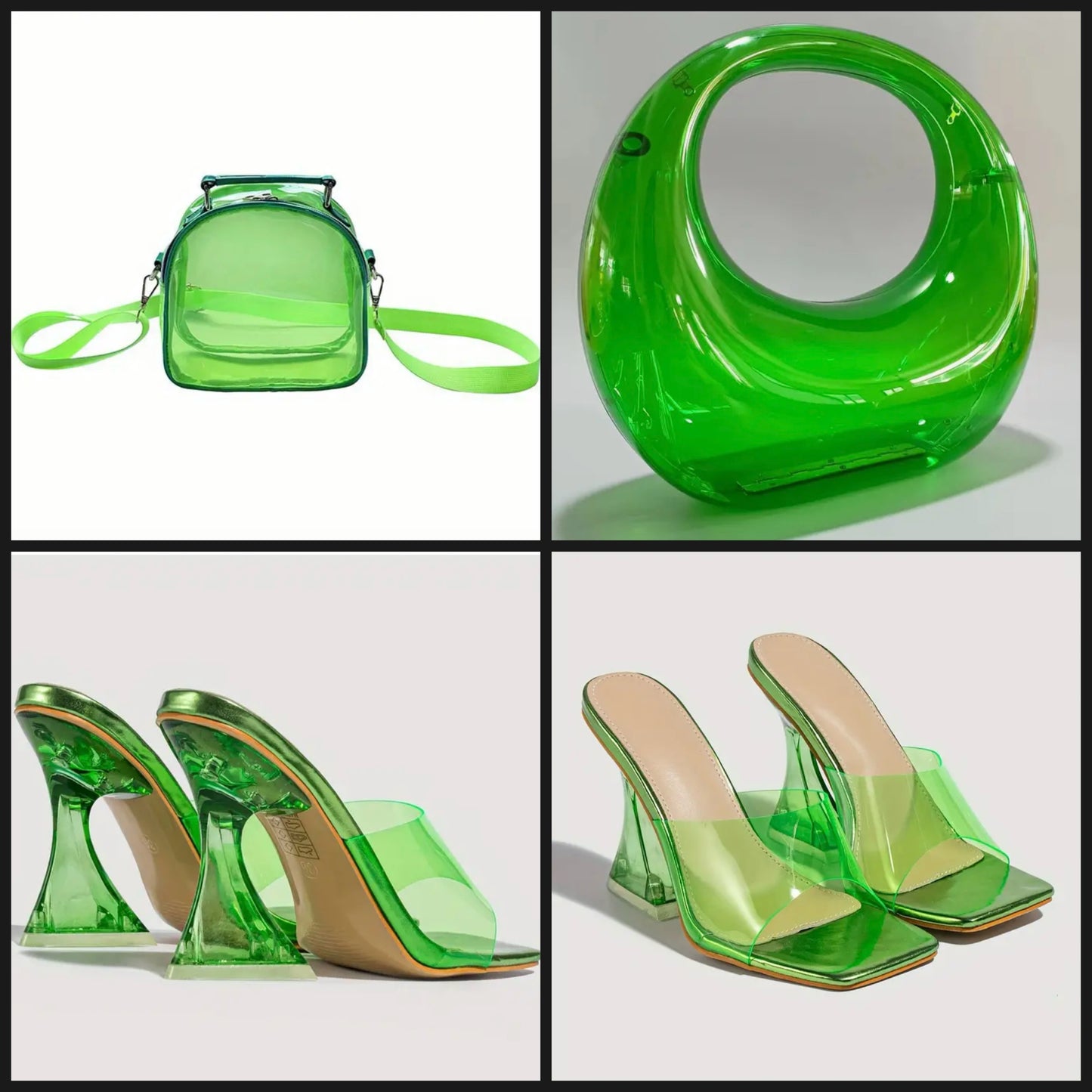 “Slimey Heaux” heels (size 9.5=size 10)